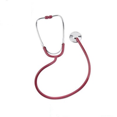 Custom wholesale cardiology single head zinc alloy stethoscope medical devices electronic PVC tube single head stethoscope